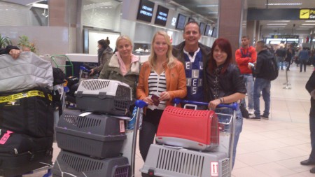 Oktober 2013, luchthaven van Boekarest.